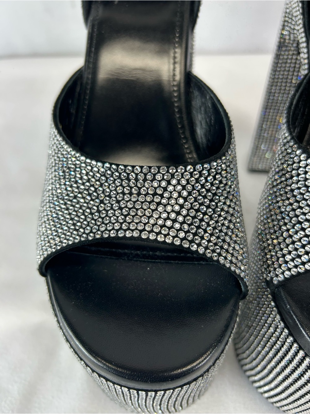 Balenciaga - Camden embellished leather platform sandals - Picture 9 of 11